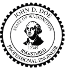 Washington Engineer Seal Xstamper Stamp